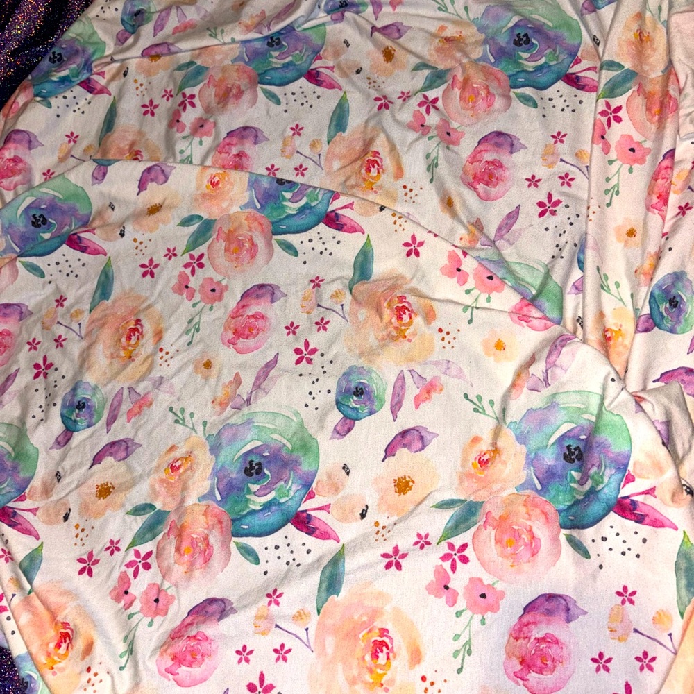 Copper Pearl Floral Swaddle Blanket